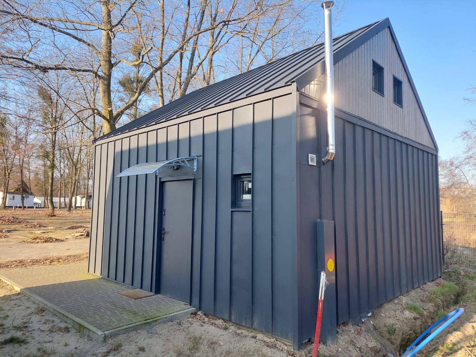 Rzut domu Barn 35 m2 z antresolą 16 m2