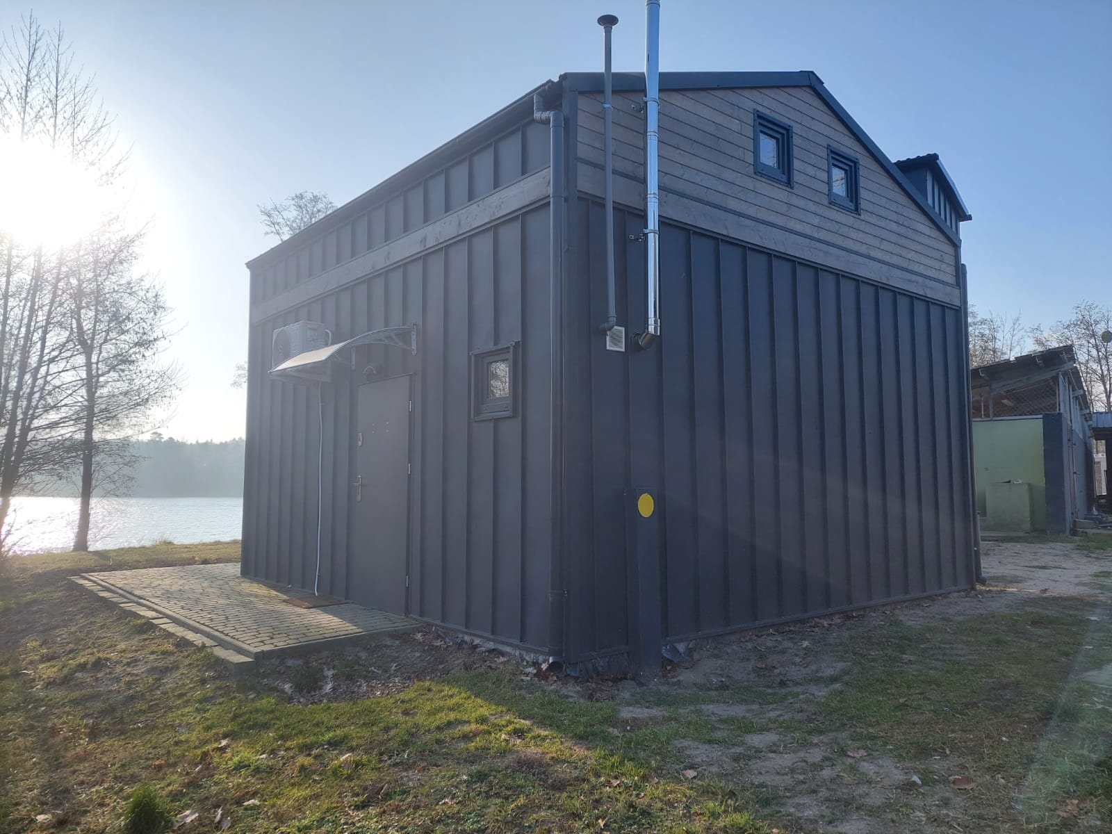 Rzut domu Barn 35 m2 z antresolą 16 m2