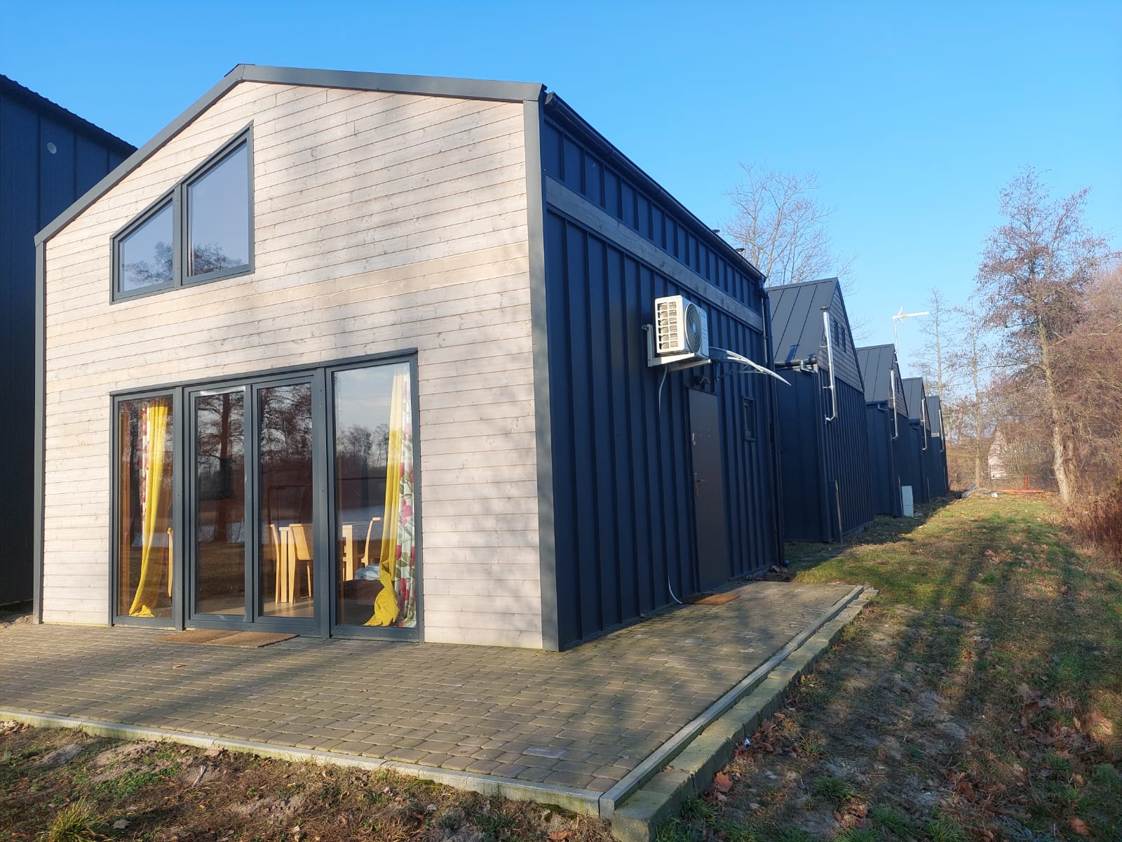 Rzut domu Barn 35 m2 z antresolą 16 m2