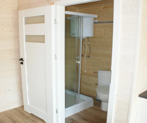 Rzut domu Barn 35 m2 z antresolą 16 m2
