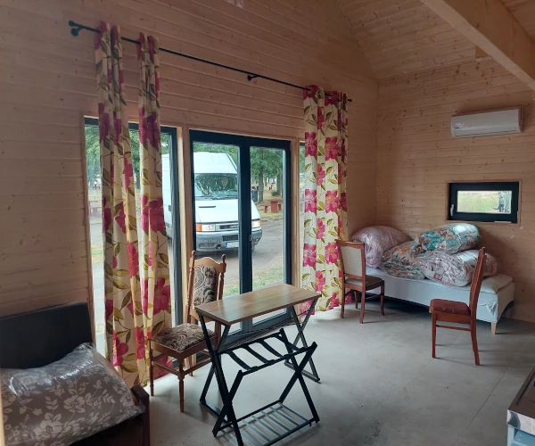 Rzut domu Barn 35 m2 z antresolą 16 m2