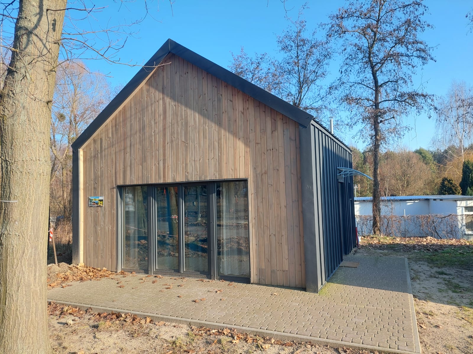 Rzut domu Barn 35 m2 z antresolą 16 m2