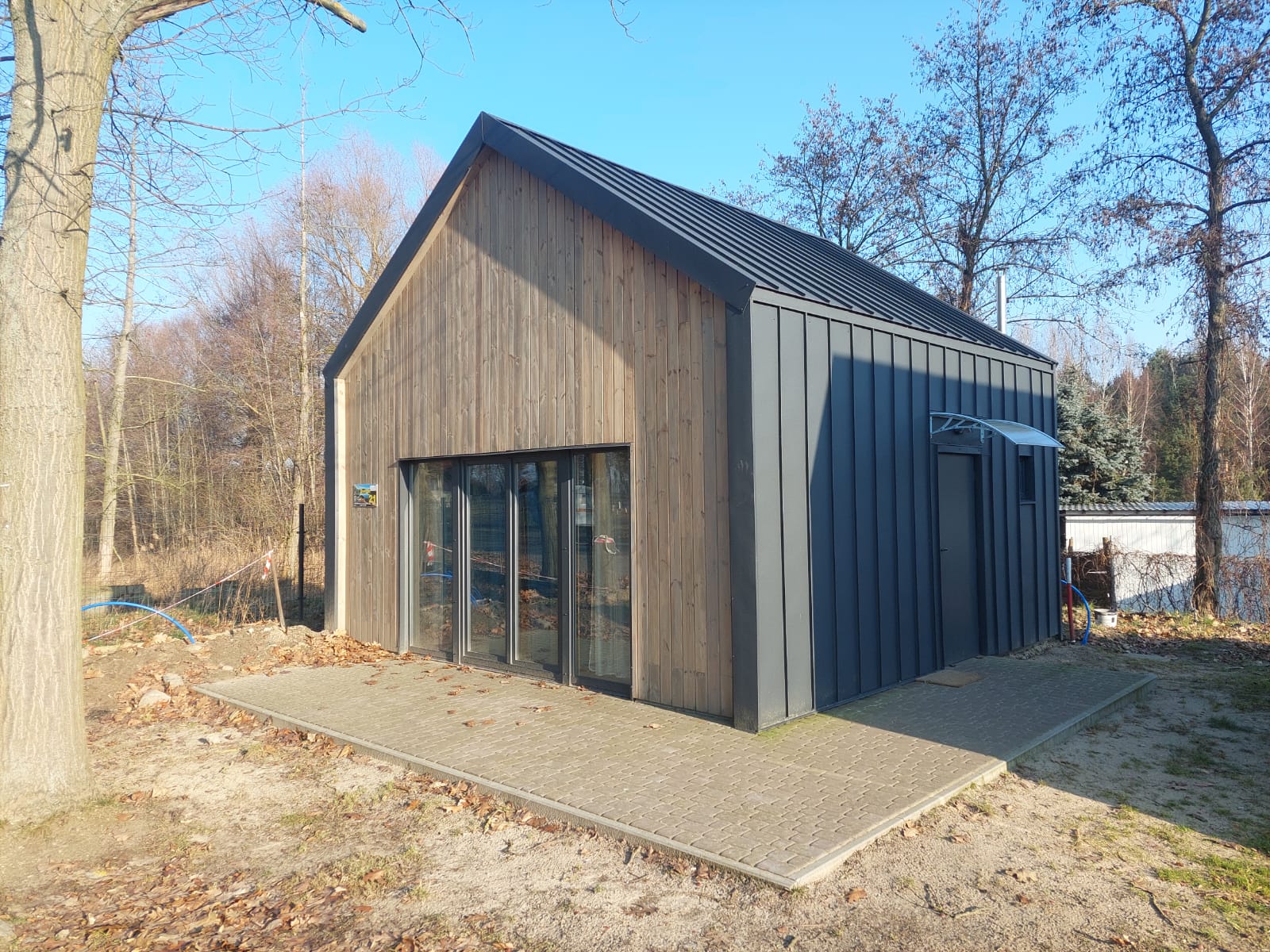 Rzut domu Barn 35 m2 z antresolą 16 m2